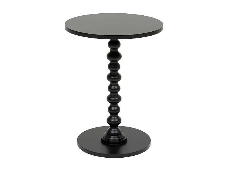 Table à café Table d'appoint Bois Noir D 38 cm