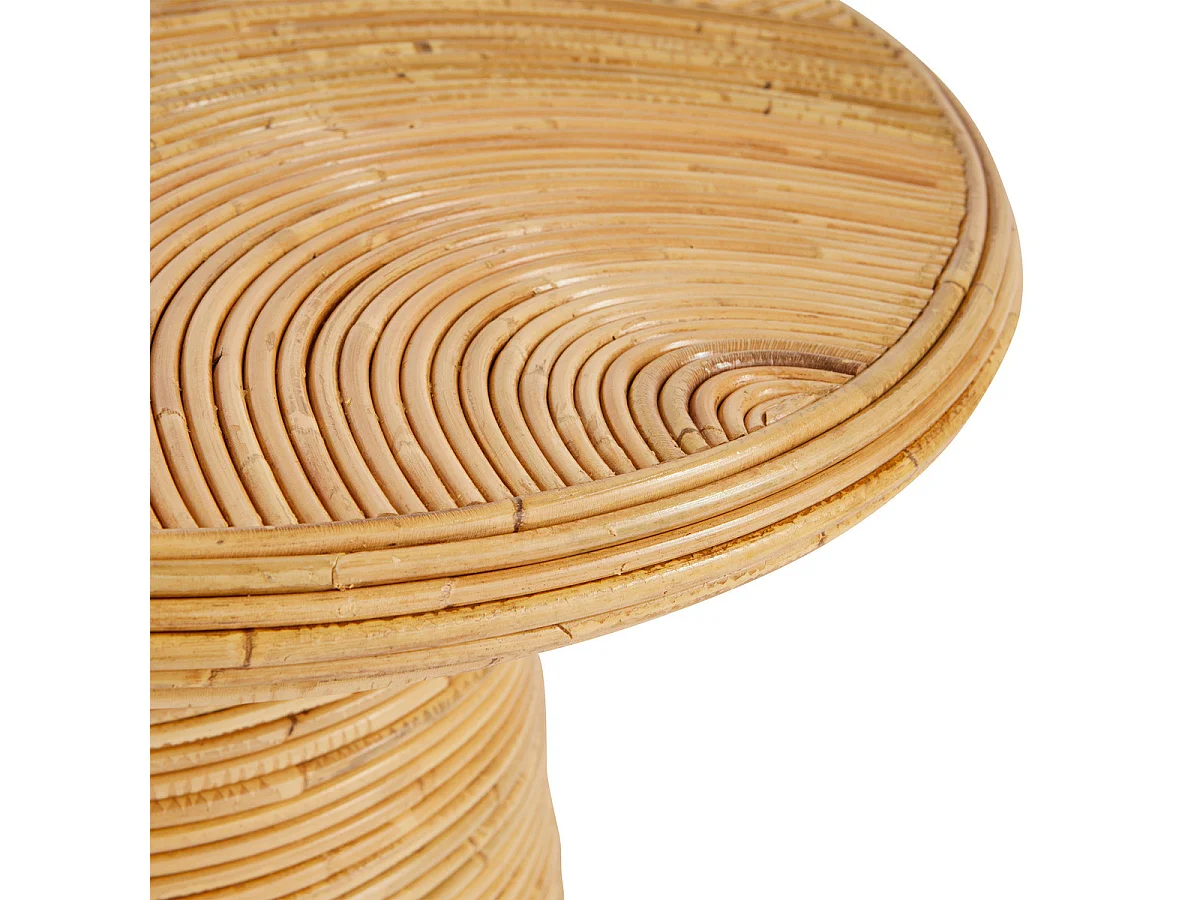 Table basse ronde en Rotin D 70 x H 45 cm