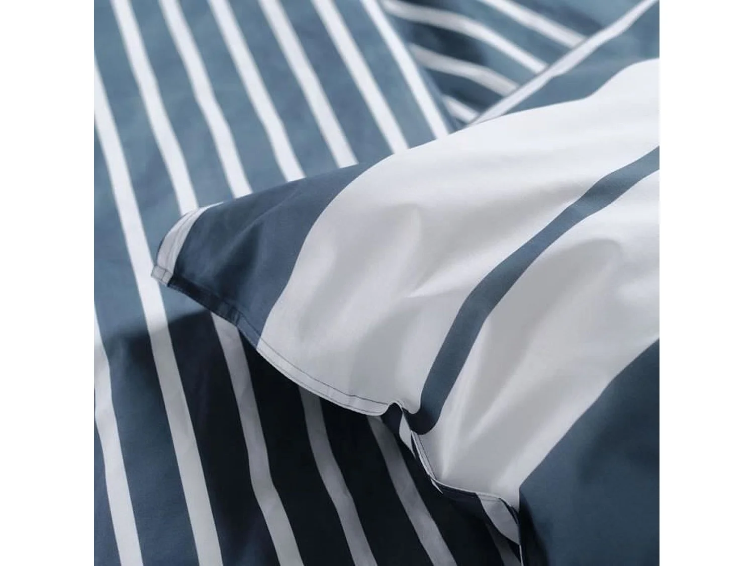 Housse de couette 240 x 200 cm -Bleu et Blanc