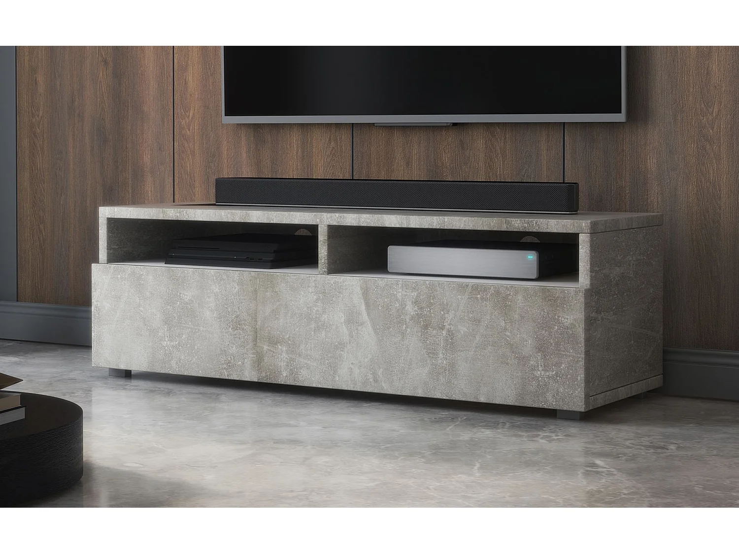 Meuble TV avec tiroir - 100 cm - grau - REDNAW