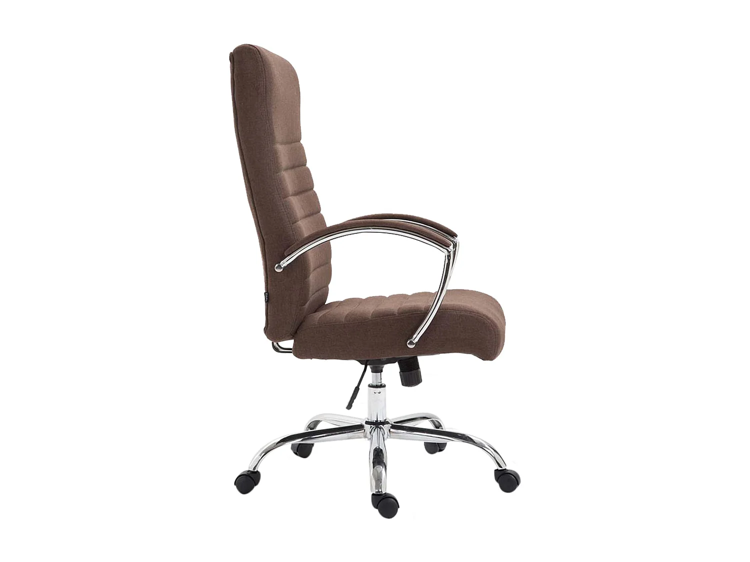 Chaise de bureau - Tissu & Cappuccino - Marron - Valais