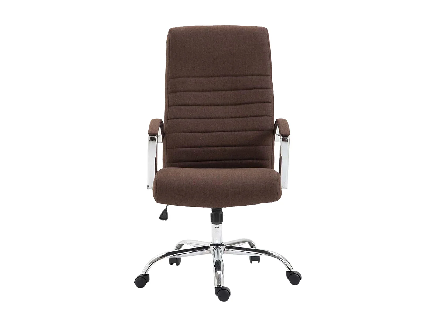 Chaise de bureau - Tissu & Cappuccino - Marron - Valais