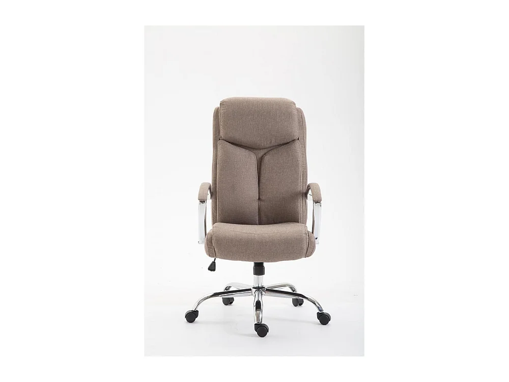 Bürosessel - Stoff & schwarz - taupe - XL Vaud