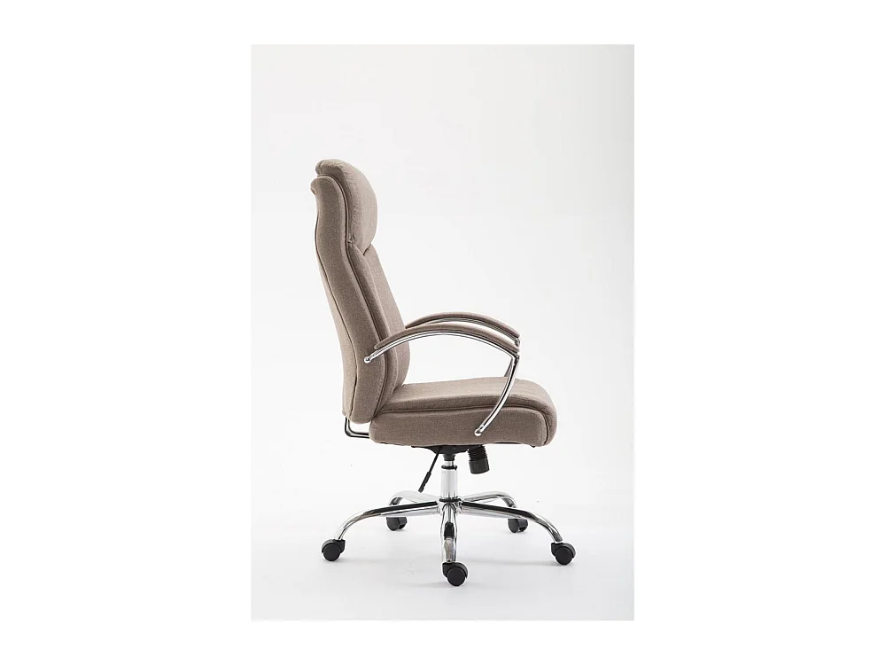 Bürosessel - Stoff & schwarz - taupe - XL Vaud