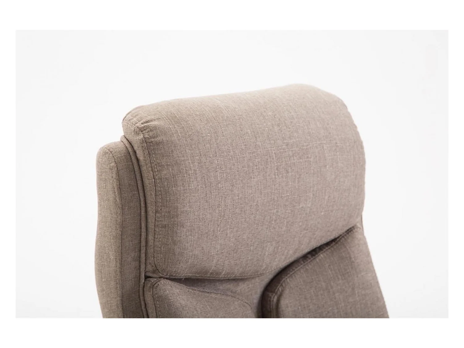 Bürosessel - Stoff & schwarz - taupe - XL Vaud
