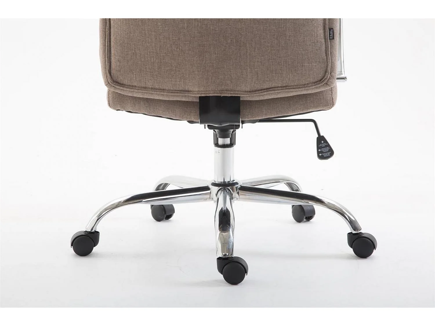 Chaise de bureau - Tissu & Noir - Taupe - XL Vaud