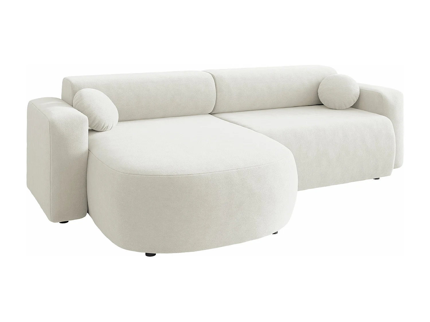 Sofá de canto Comfivo 413, Castanho claro, Funcionalidade de dormir