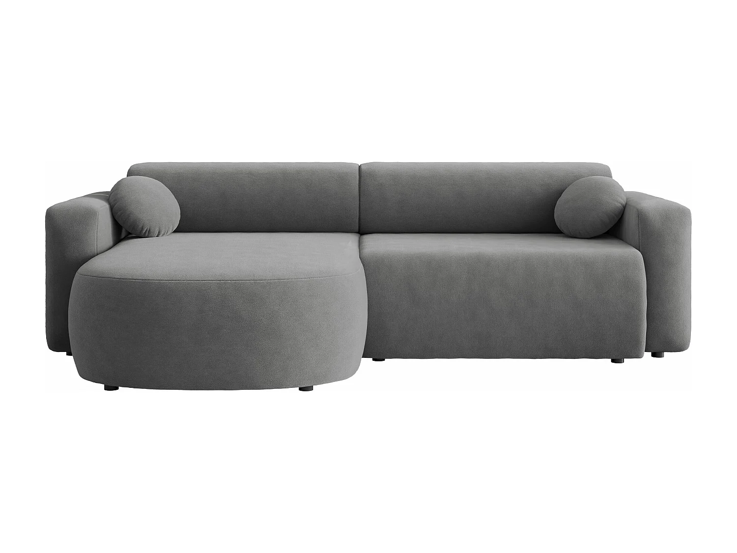 Sofá rinconero Comfivo 413, Gris, Función de descanso, Almacenaje, 252x150x70cm