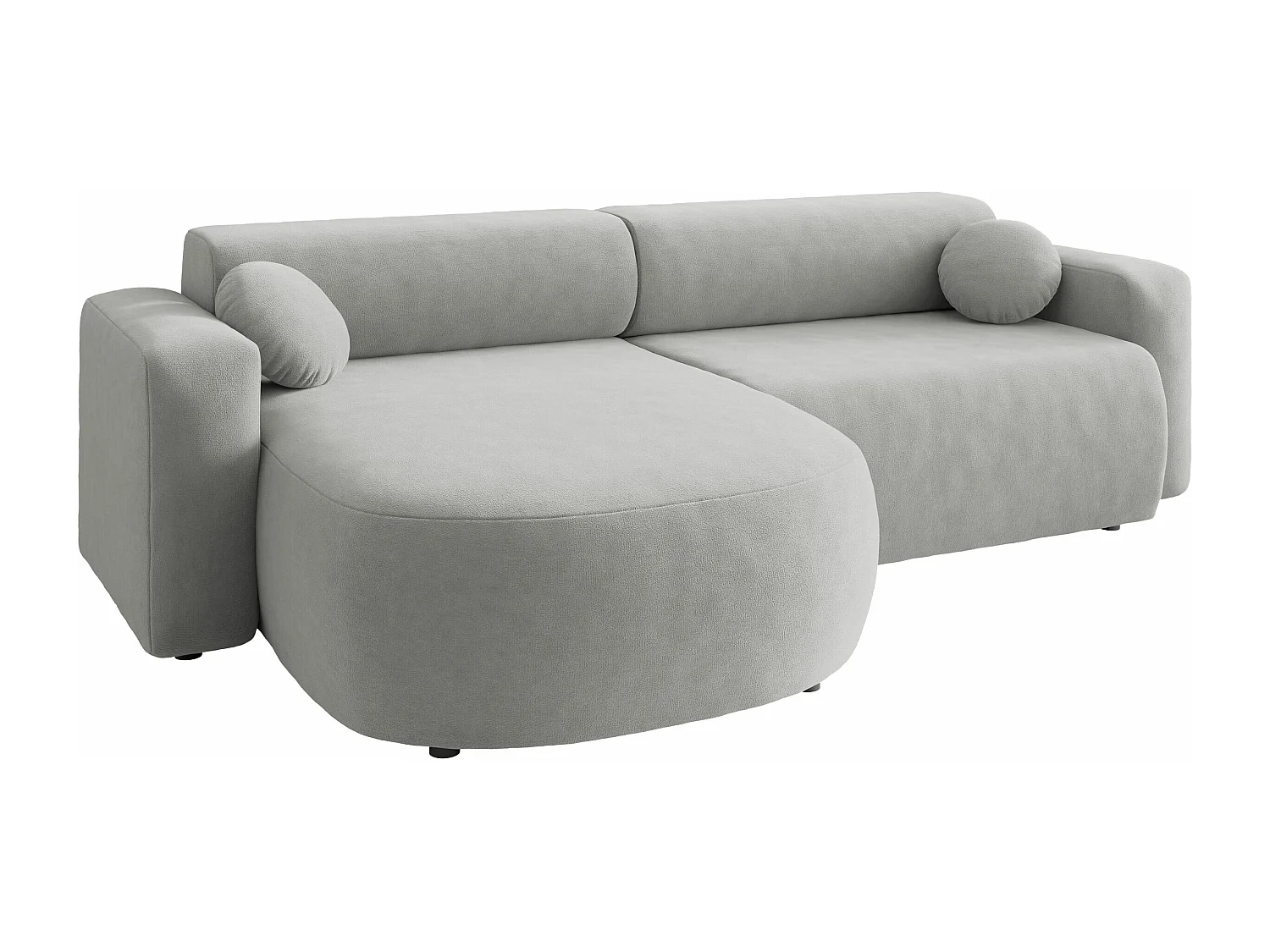 Sofá de canto Comfivo 413, Cinzento, Funcionalidade de dormir