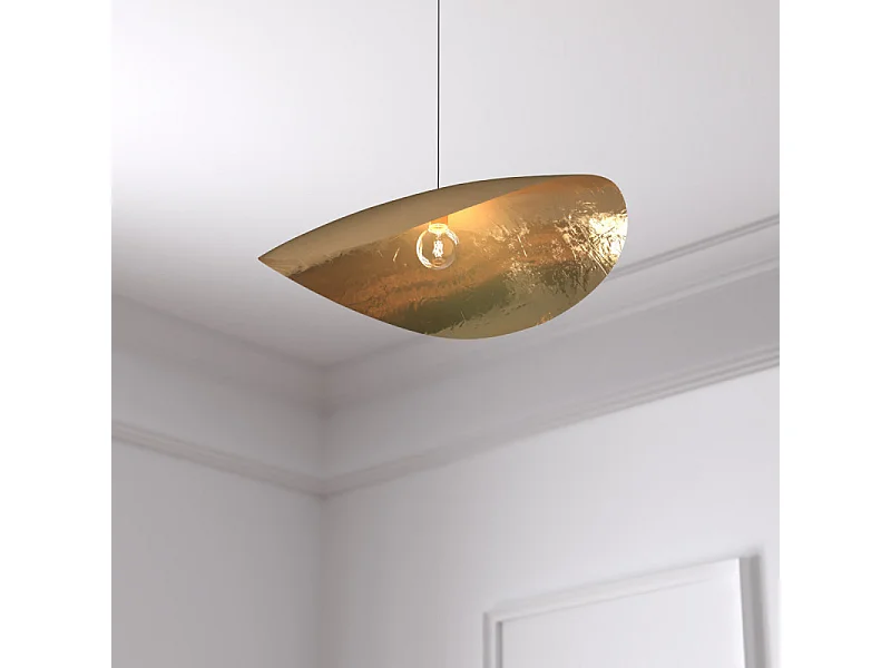 Lampe Suspension en Métal "Arlo" 56cm Doré