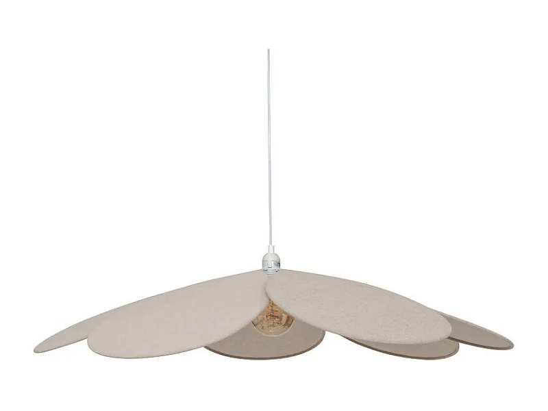 Lampe Suspension Pétale "Naya" 100cm Beige