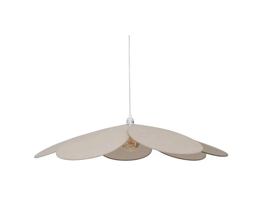 Lampe Suspension Pétale "Naya" 100cm Beige