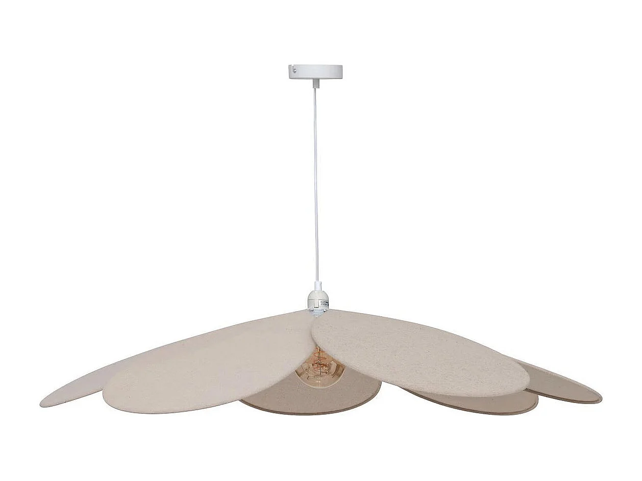 Lampe Suspension Pétale "Naya" 100cm Beige