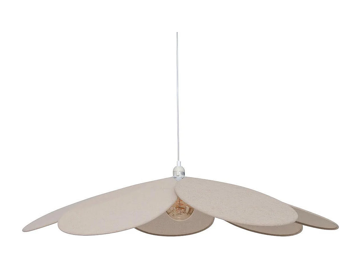 Lampe Suspension Pétale "Naya" 100cm Beige