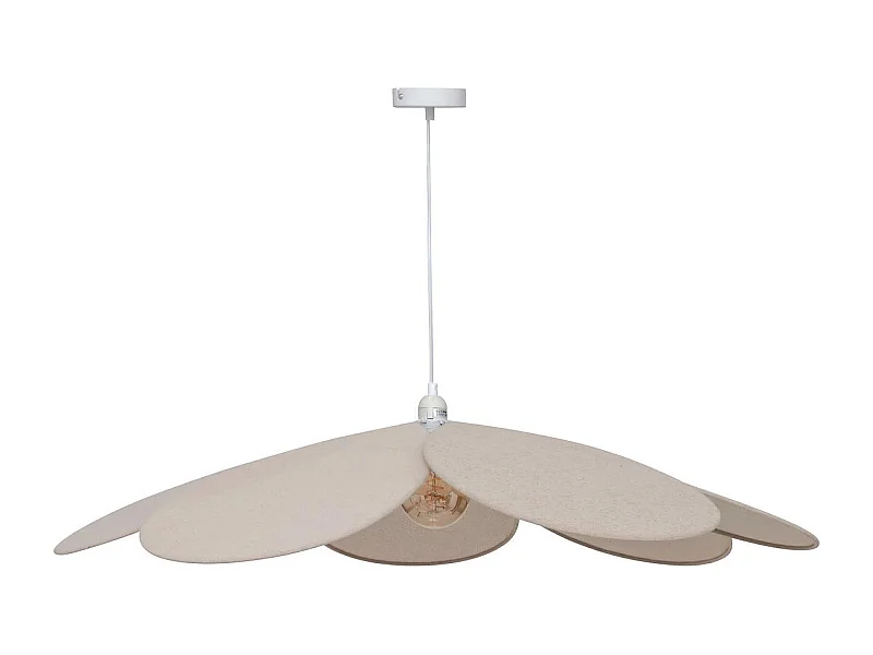Lampe Suspension Pétale "Naya" 100cm Beige