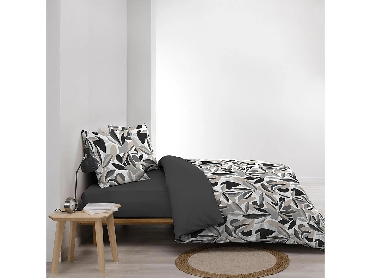 Parure de Lit 3 Pièces "Lavinia" 240x220cm Gris