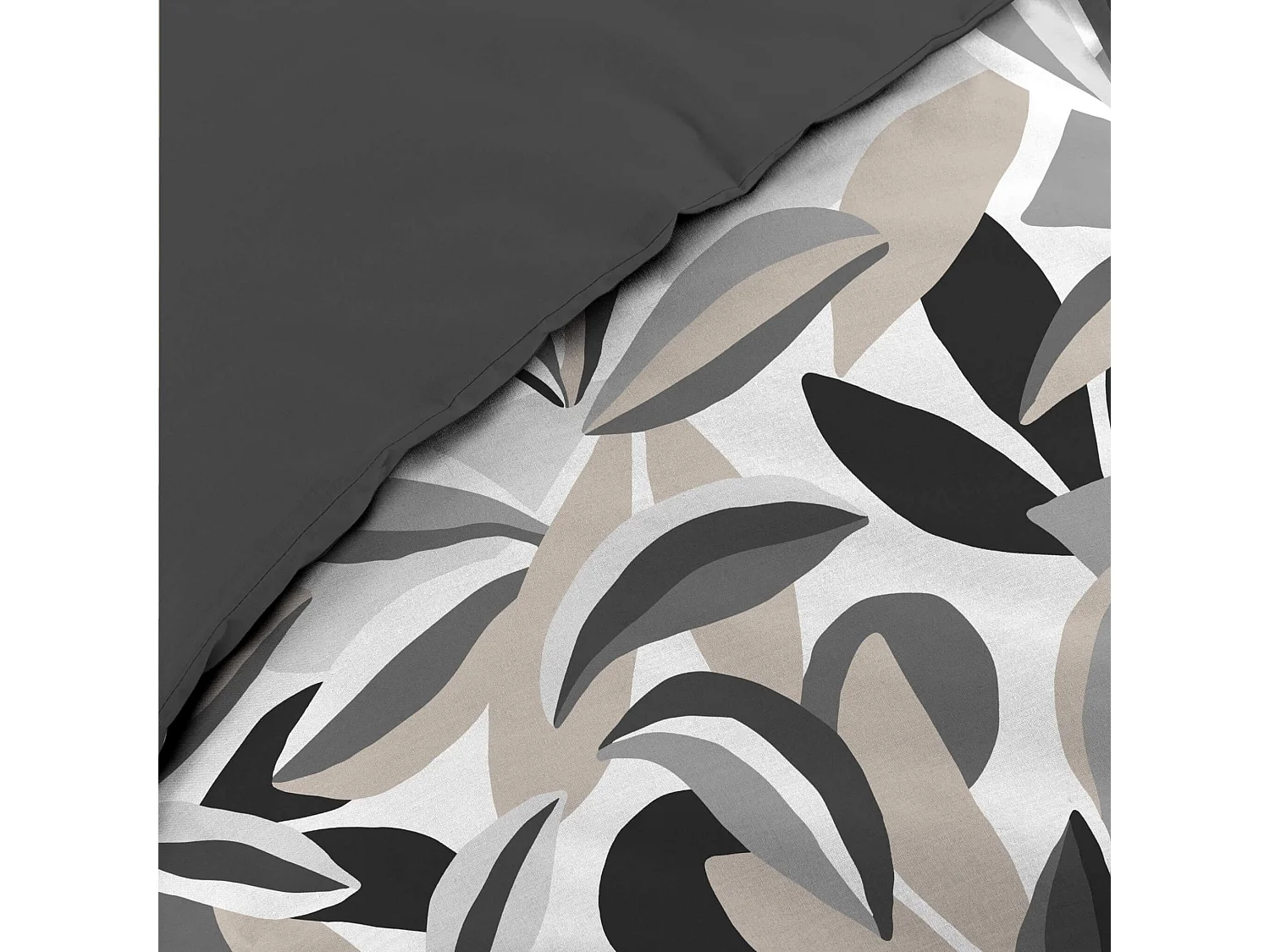 Parure de Lit 3 Pièces "Lavinia" 240x220cm Gris