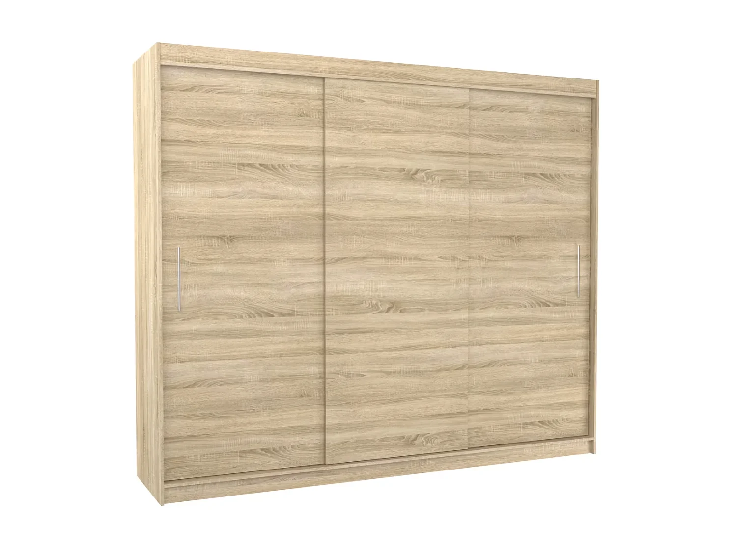 Armoire Bambe Lux (250cm)/portes coulissantes/miroir/LED/