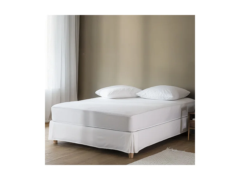 Pack protège matelas et protège oreillers 100% coton anti-acariens 140x200 - SOMEO