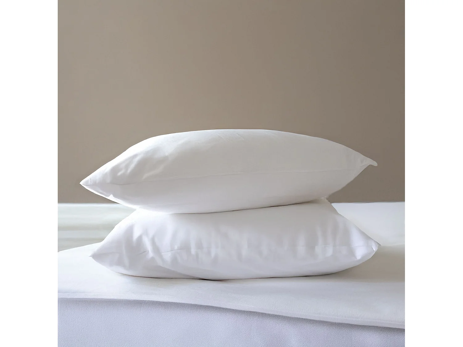 Pack protège matelas et protège oreillers 100% coton anti-acariens 140x200 - SOMEO