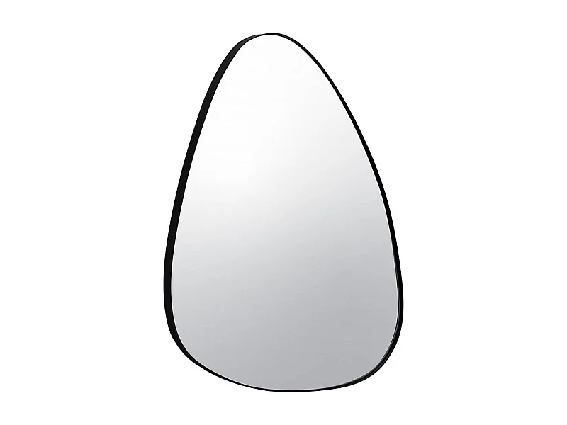 Miroir organique en métal noir HARVEY