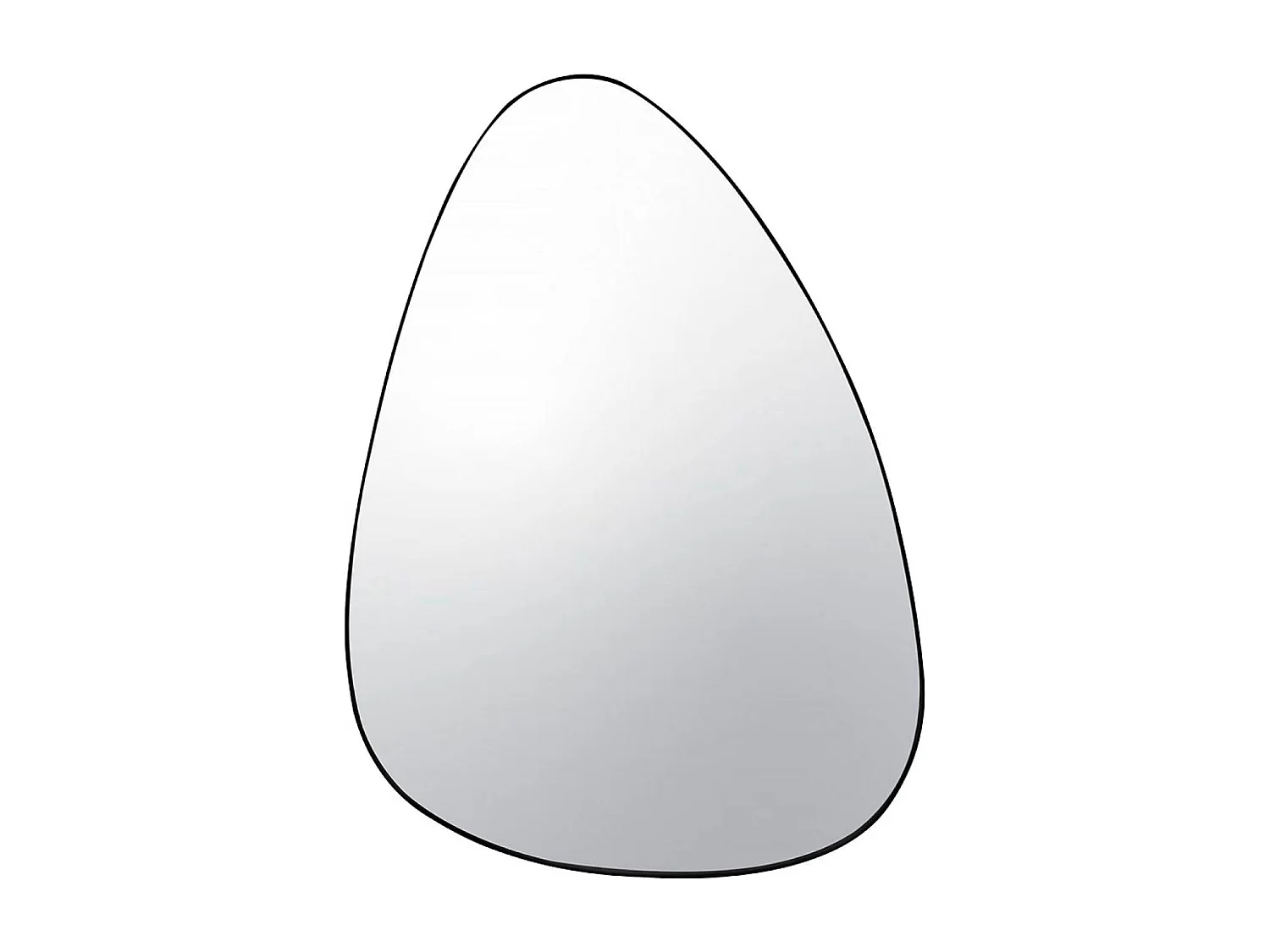 Miroir organique en métal noir HARVEY