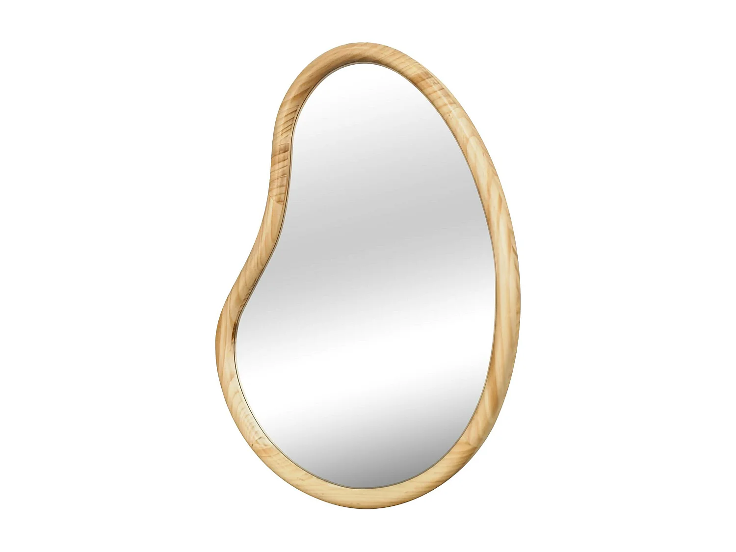 Specchio in legno di abete, 95cm, marrone naturale