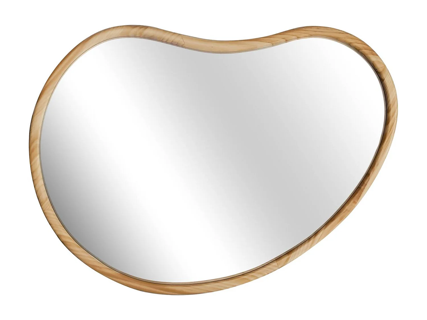 Specchio in legno di abete, 95cm, marrone naturale