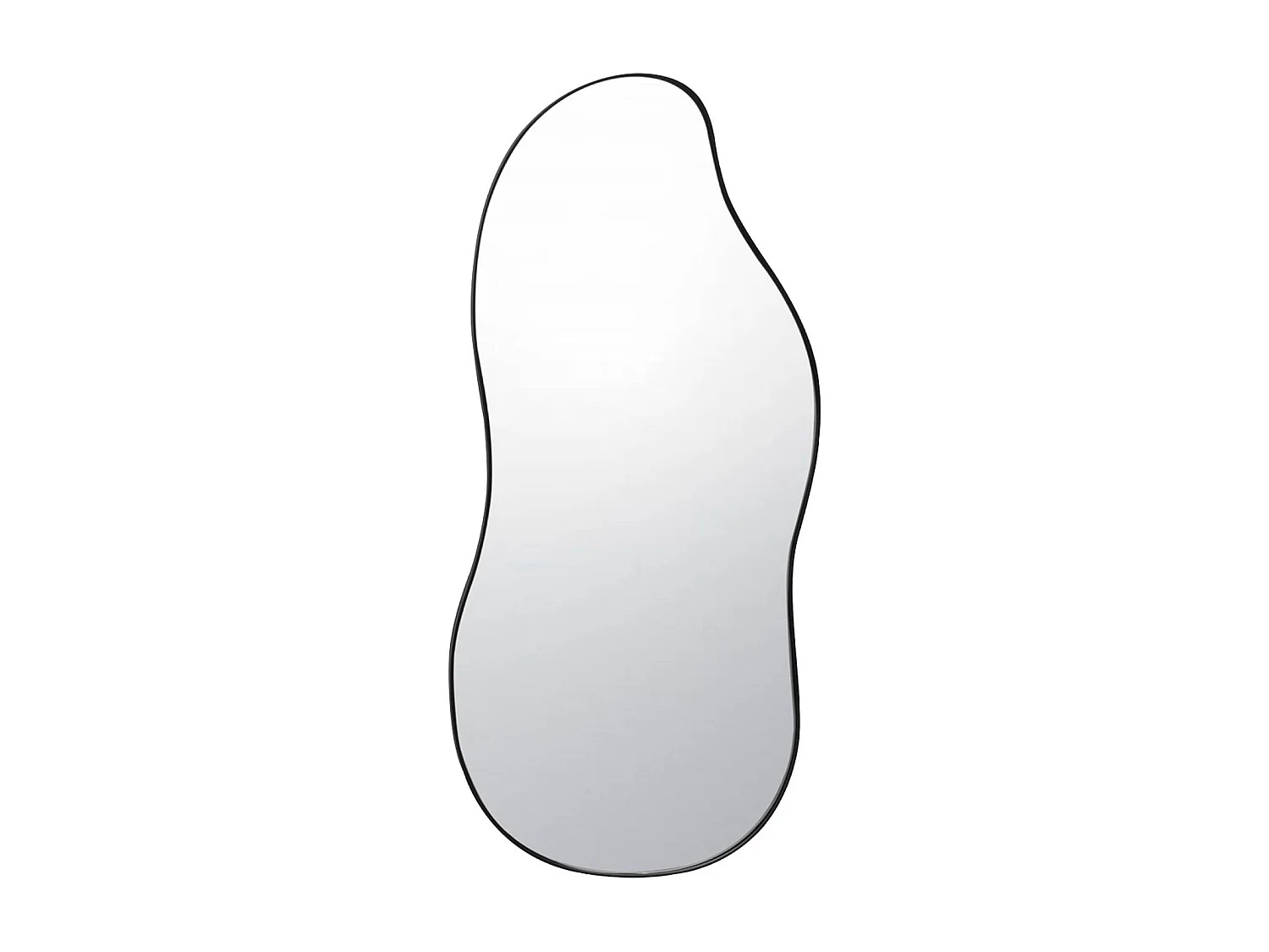 Miroir organique en métal noir HARLOW