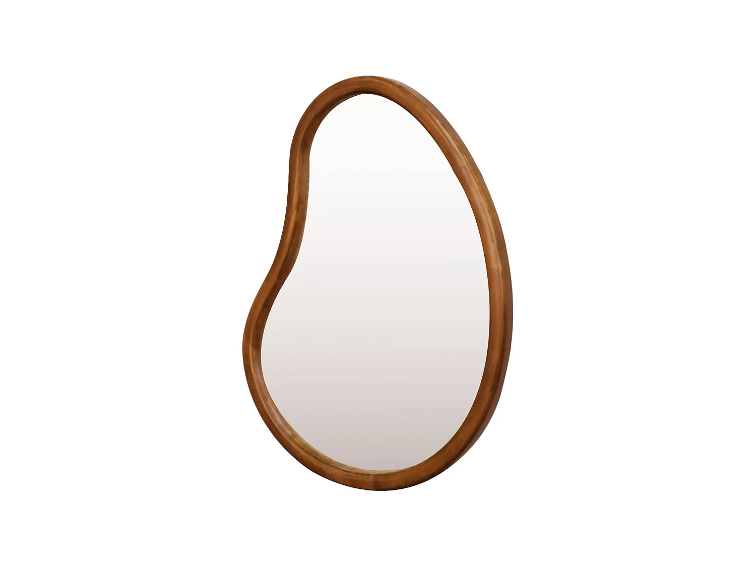 Specchio organico in legno di abete, 65cm, marrone