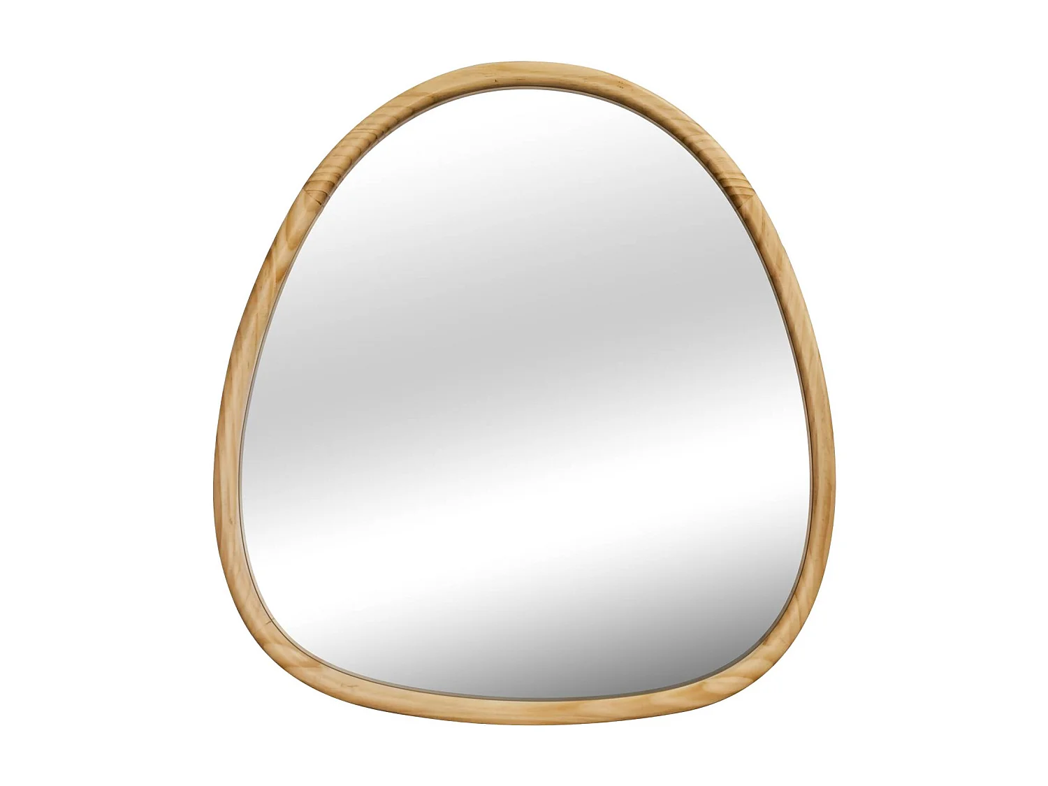 Specchio in legno di abete, 55cm, marrone naturale