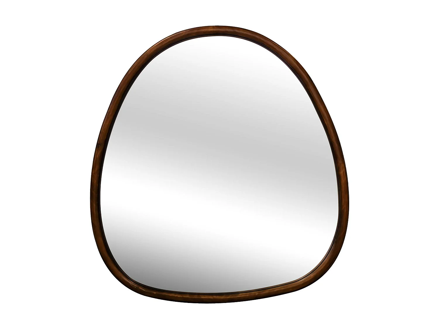 Specchio in legno di abete, 75cm, marrone