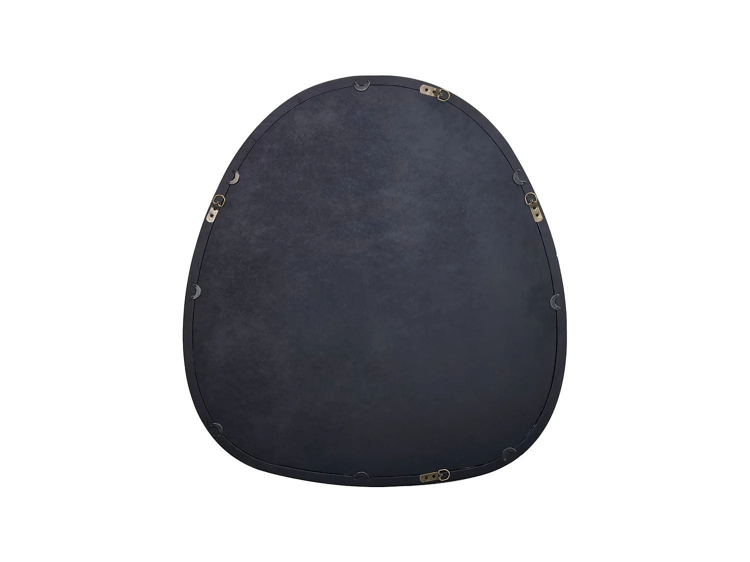 Espejo de madera de abeto decorativo de pared, 75cm nogal