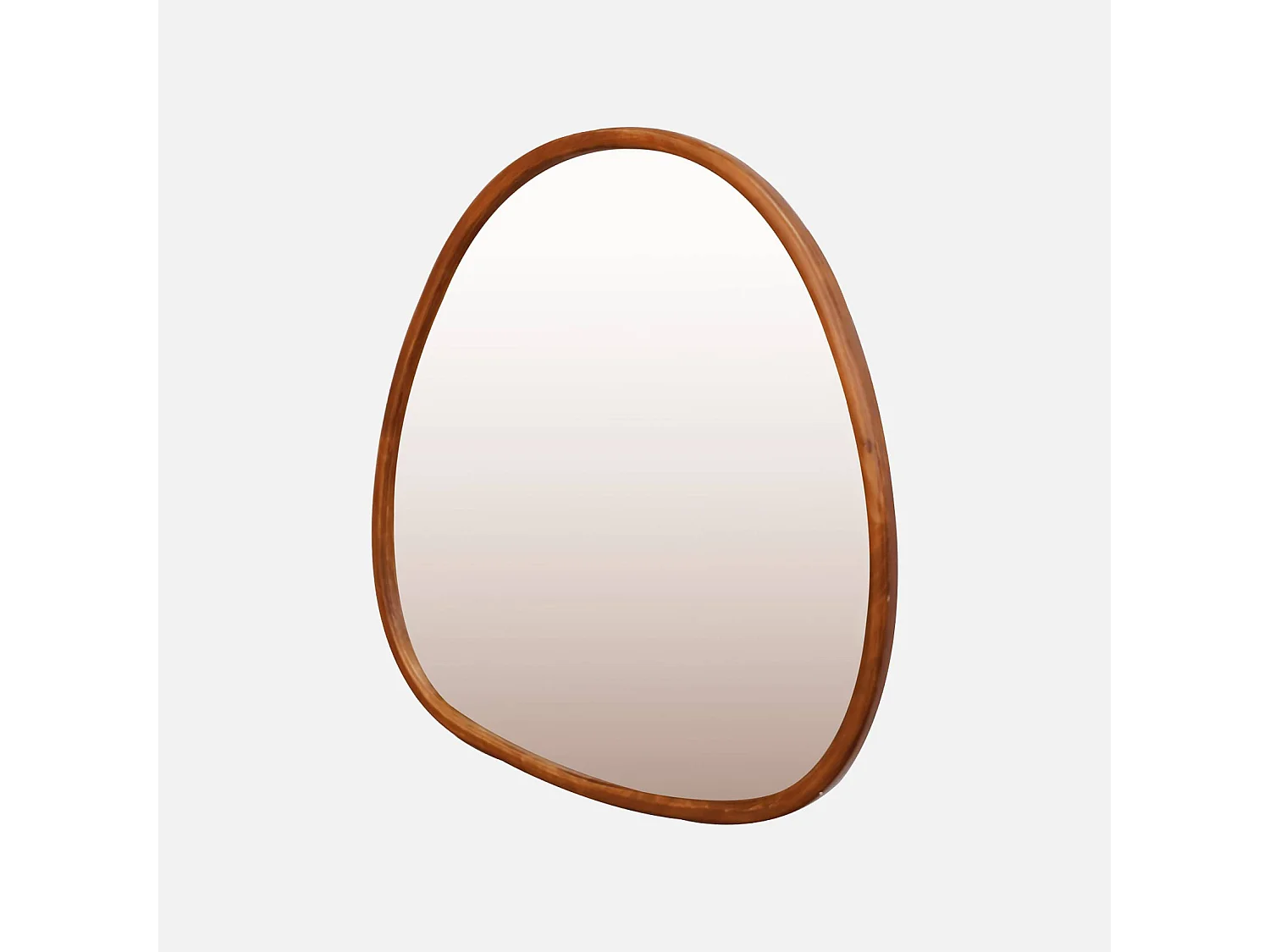 Specchio in legno di abete, 55cm, marrone