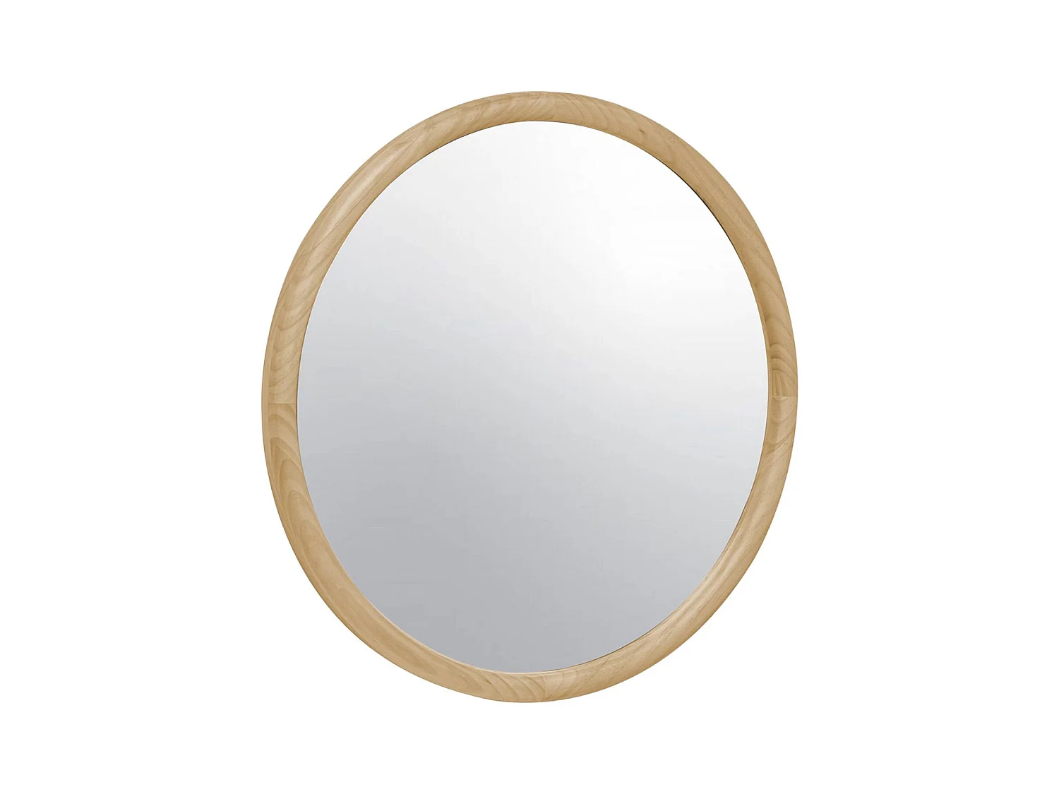 Miroir rond en bois de pin Ø60cm GEORGIA naturel