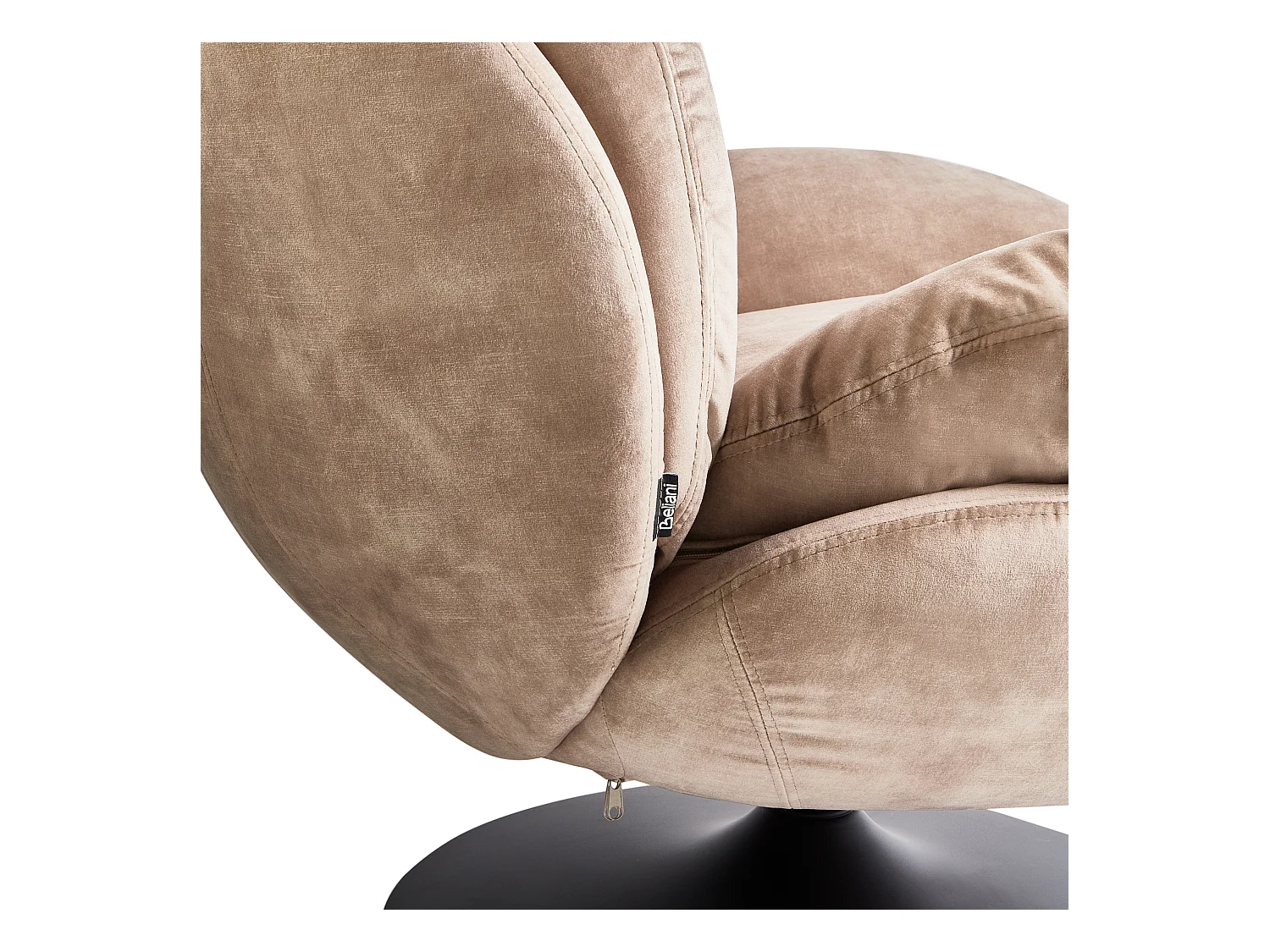 Sillón giratorio NOLVIK Terciopelo Arena