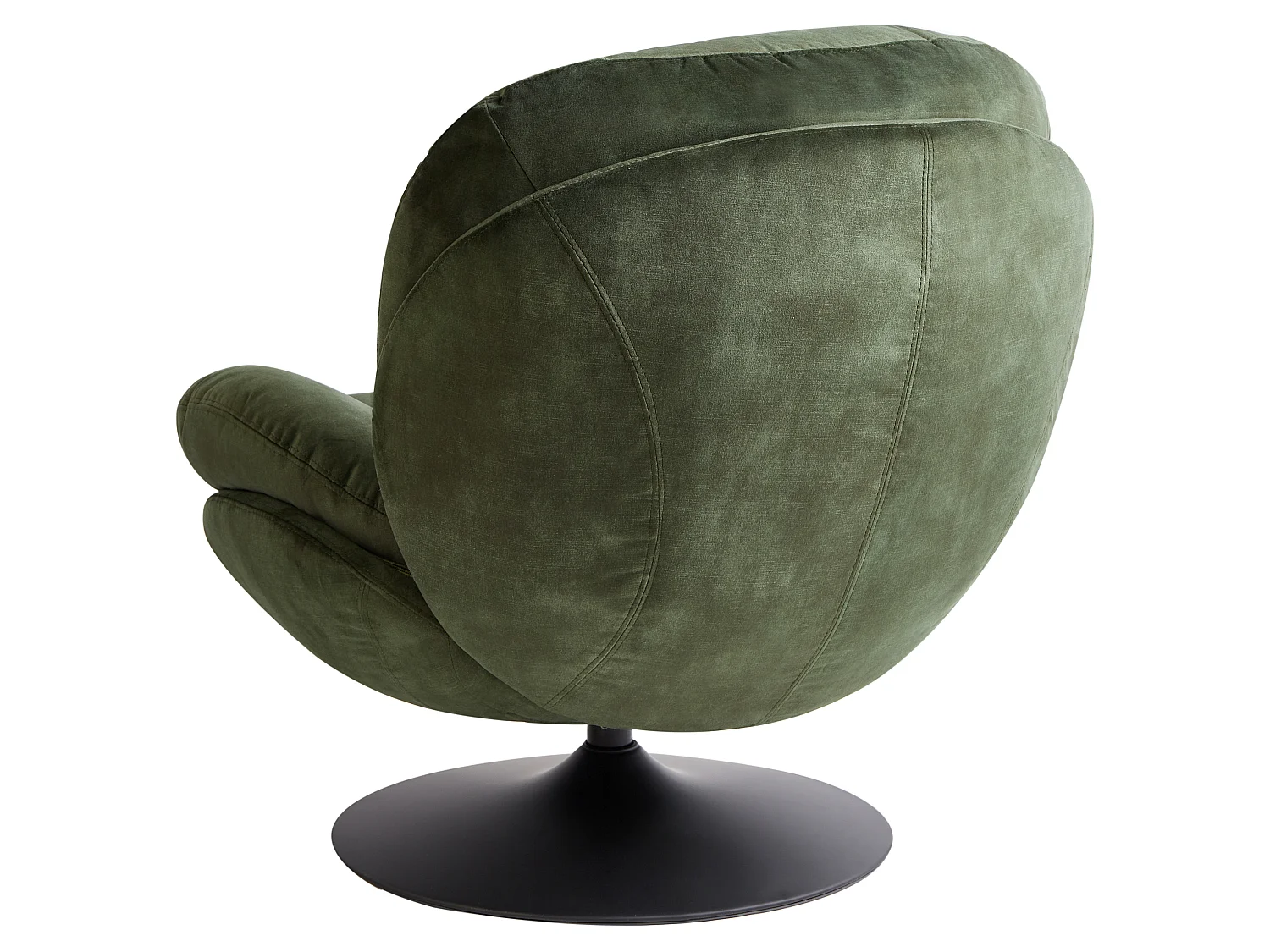 Swivel Armchair NOLVIK Velvet Dark Green