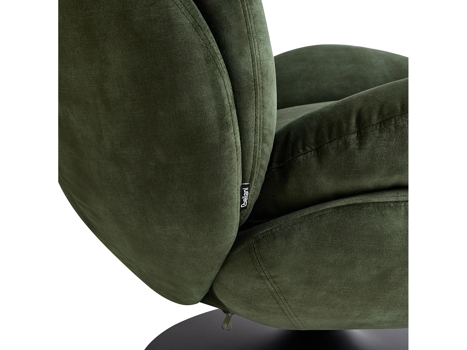 Swivel Armchair NOLVIK Velvet Dark Green