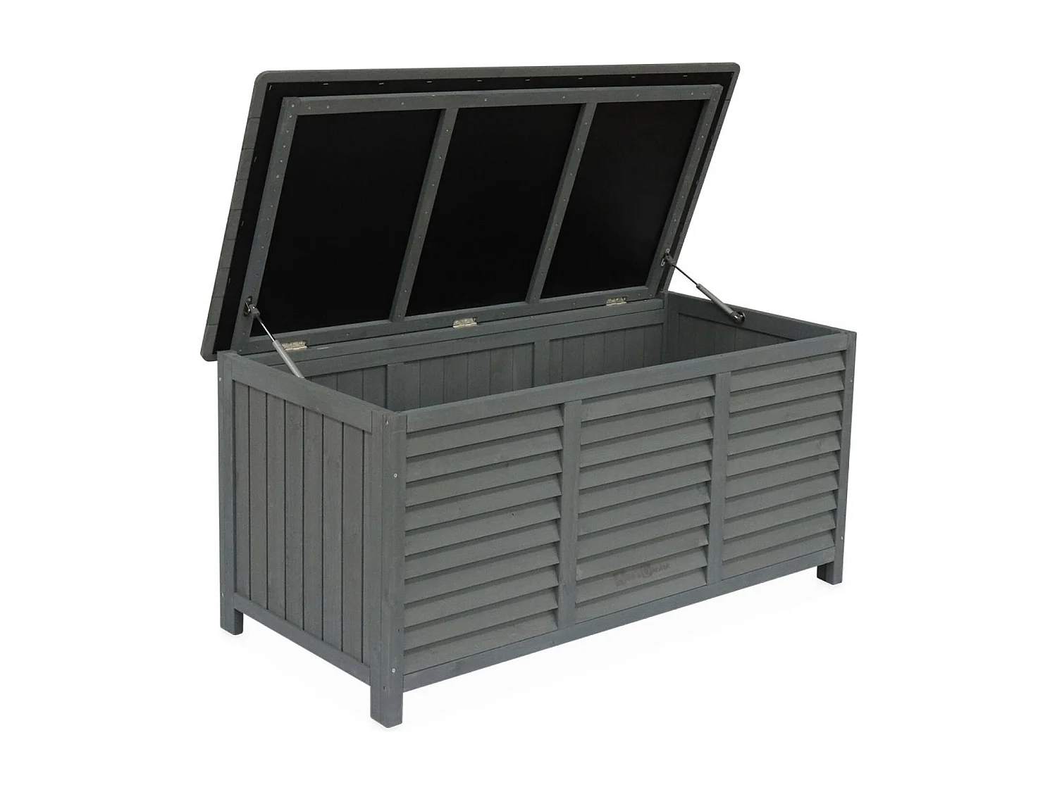Coffre de rangement en bois. Castille. 330 litres. L130 x P64 x H60cm