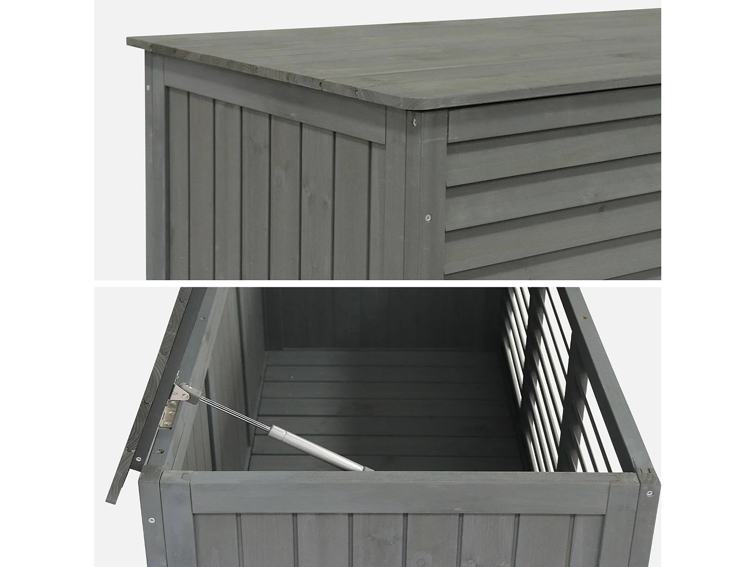 Coffre de rangement en bois. Castille. 330 litres. L130 x P64 x H60cm