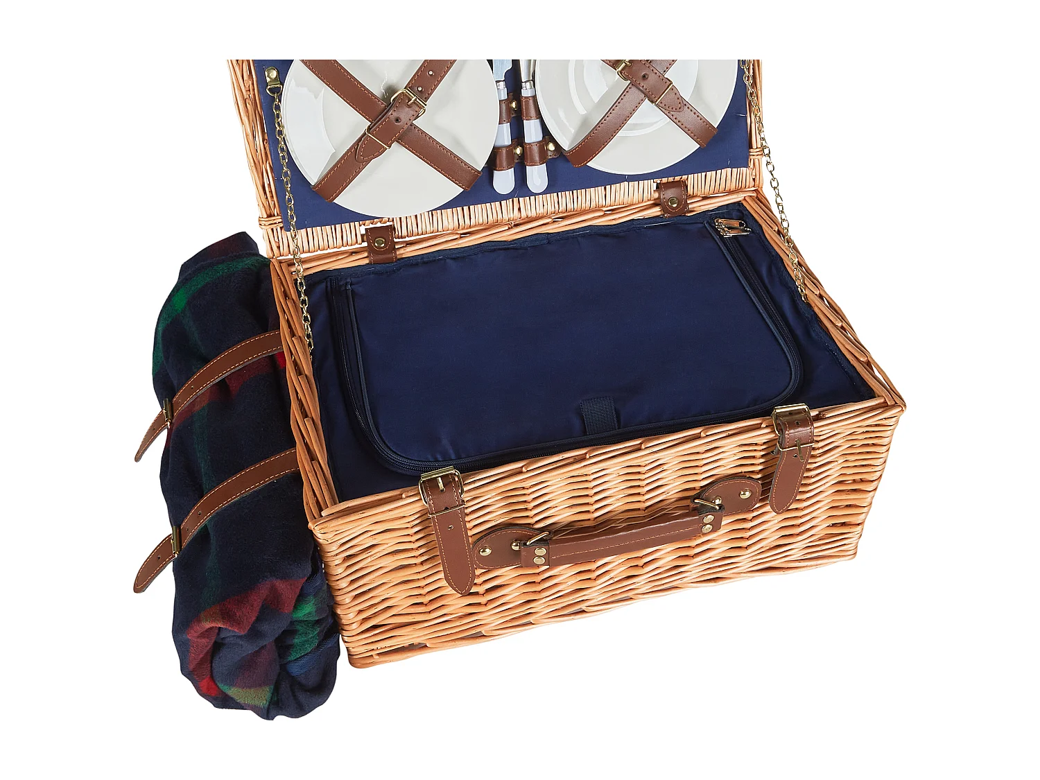 Picknickmand CREPES Hout Bruin