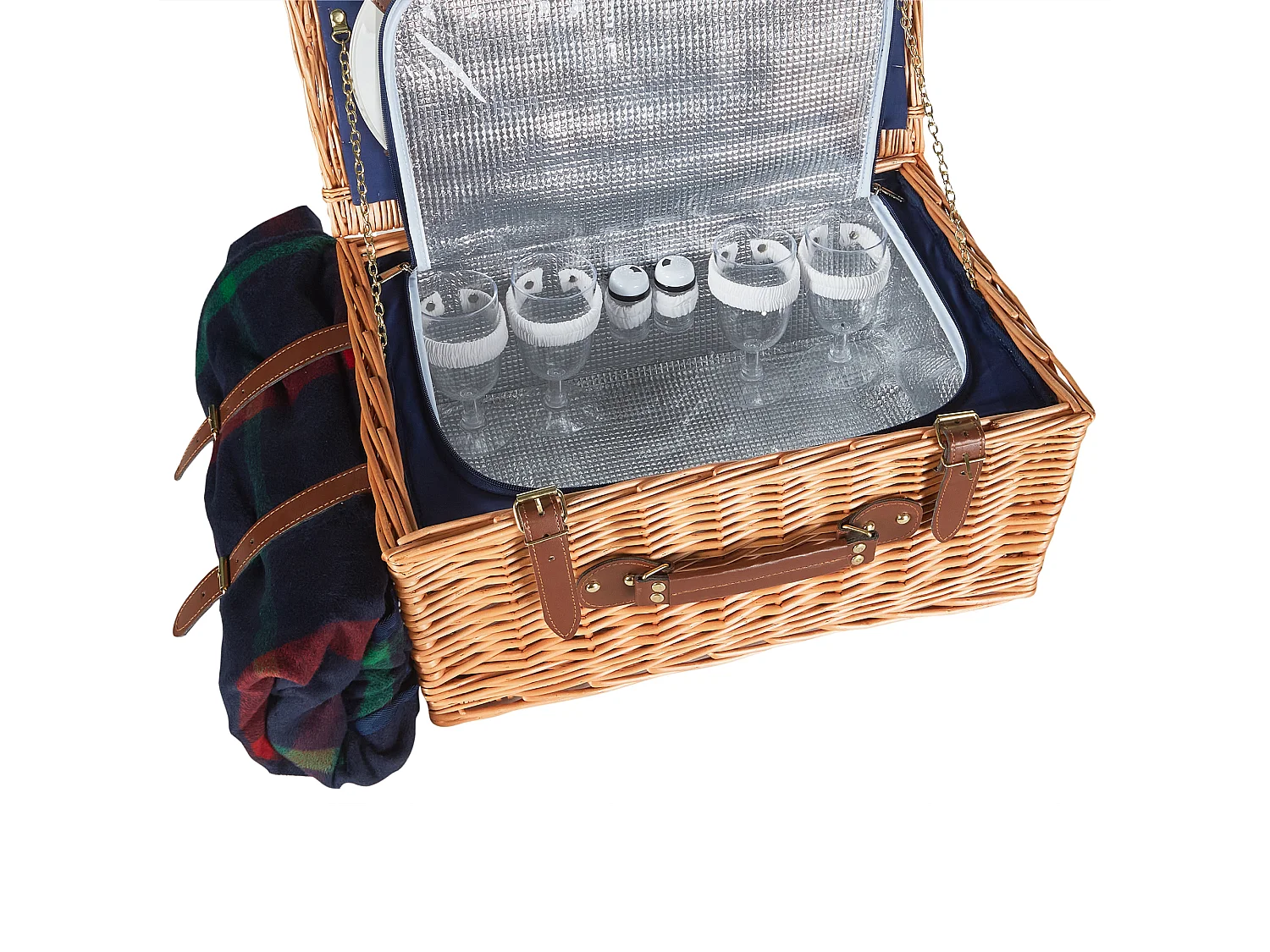 Picknickmand CREPES Hout Bruin