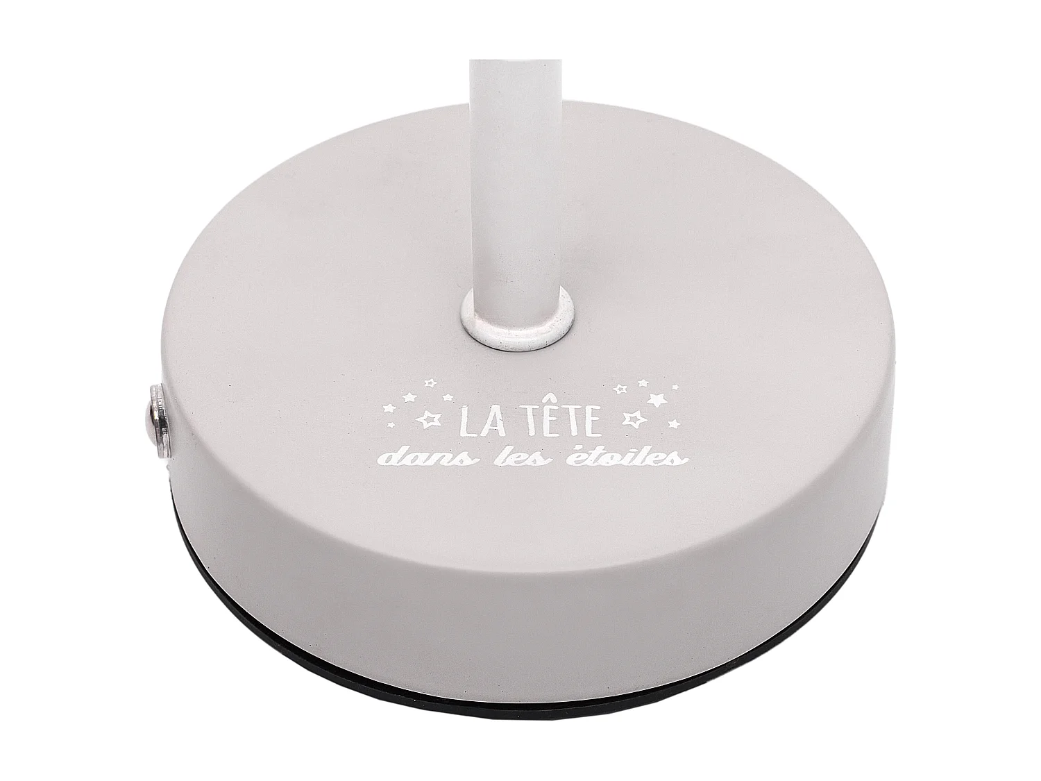 Lampe De Table Rechargeable Etoile Ajouree Gris Gris