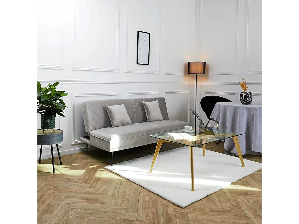 Canape Convertible Diane Gris M1 Gris