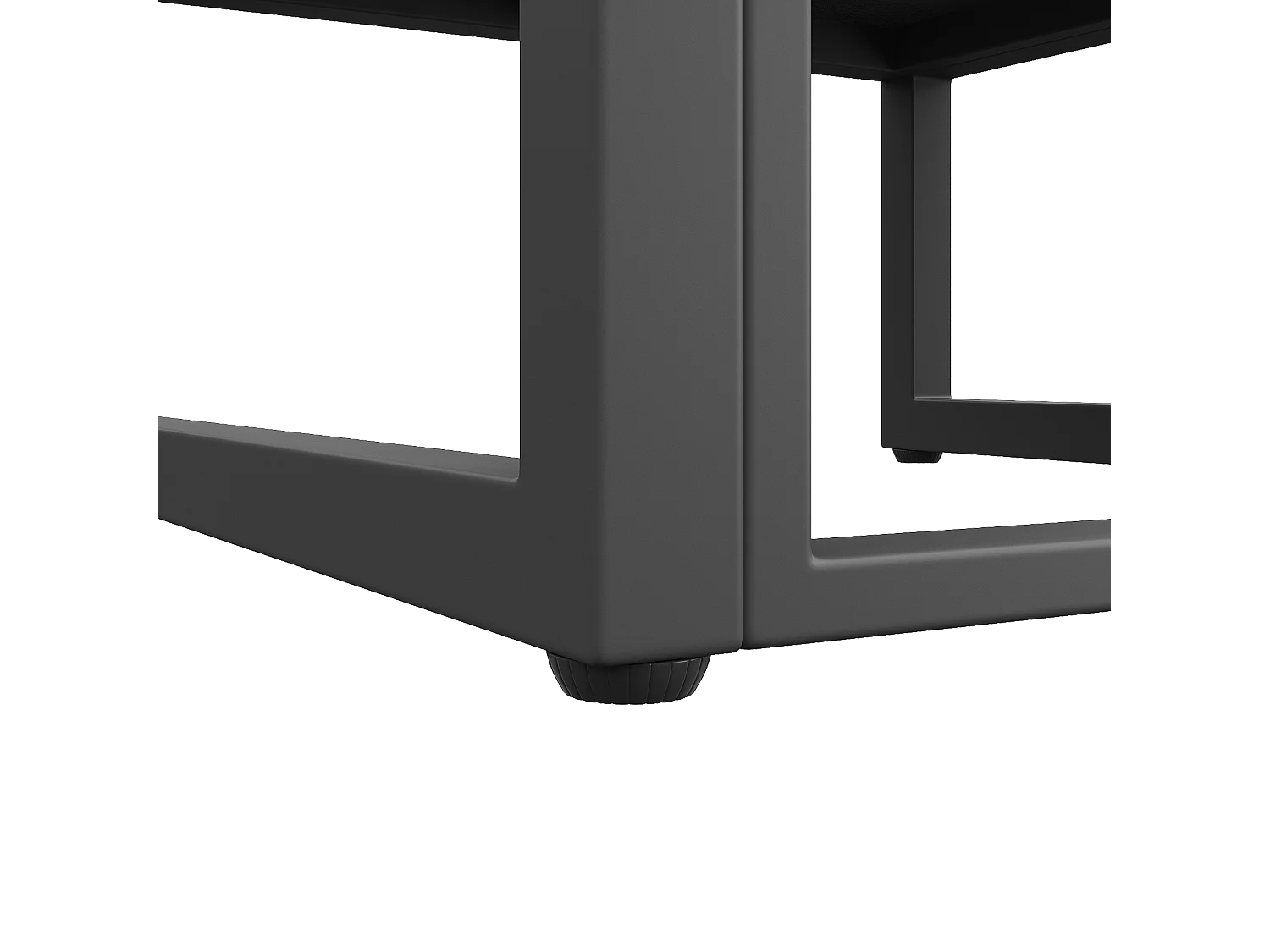 Salon de jardin modulable en fer galvanisé 2 places : 2 canapé 2 places + 1 fauteuil - 1 table basse - Gris