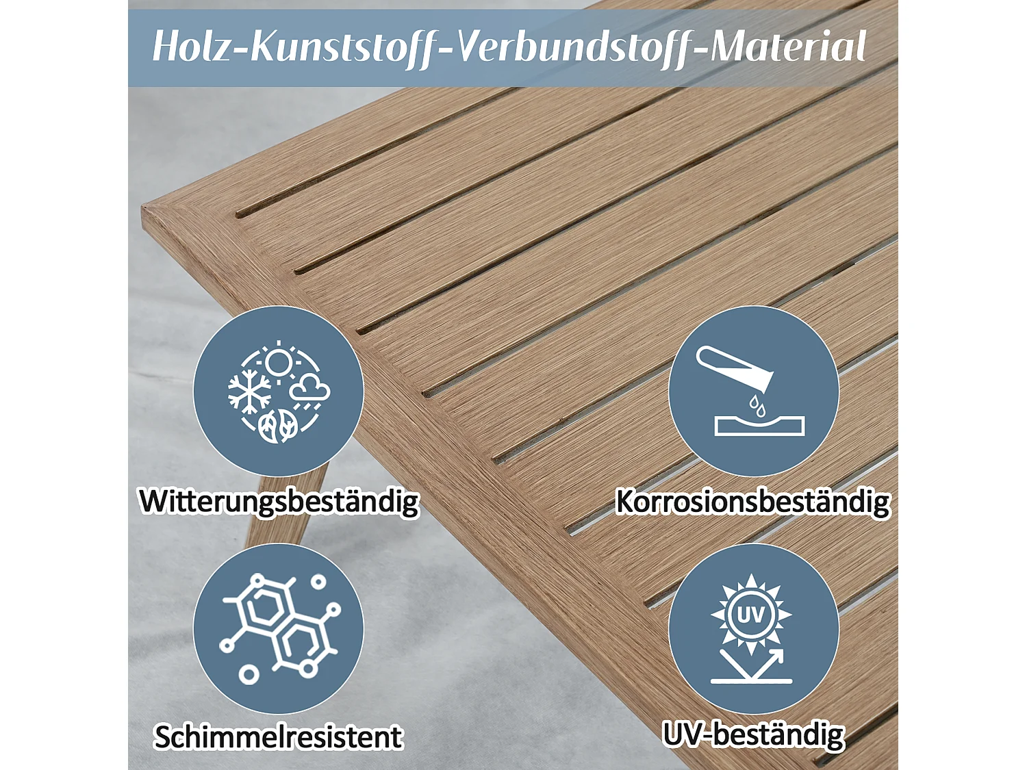 Arredo da giardino modulare in acciaio zincato: 1 divano 3 posti + 1 divano 2 posti + 1 tavolino - Beige + nero