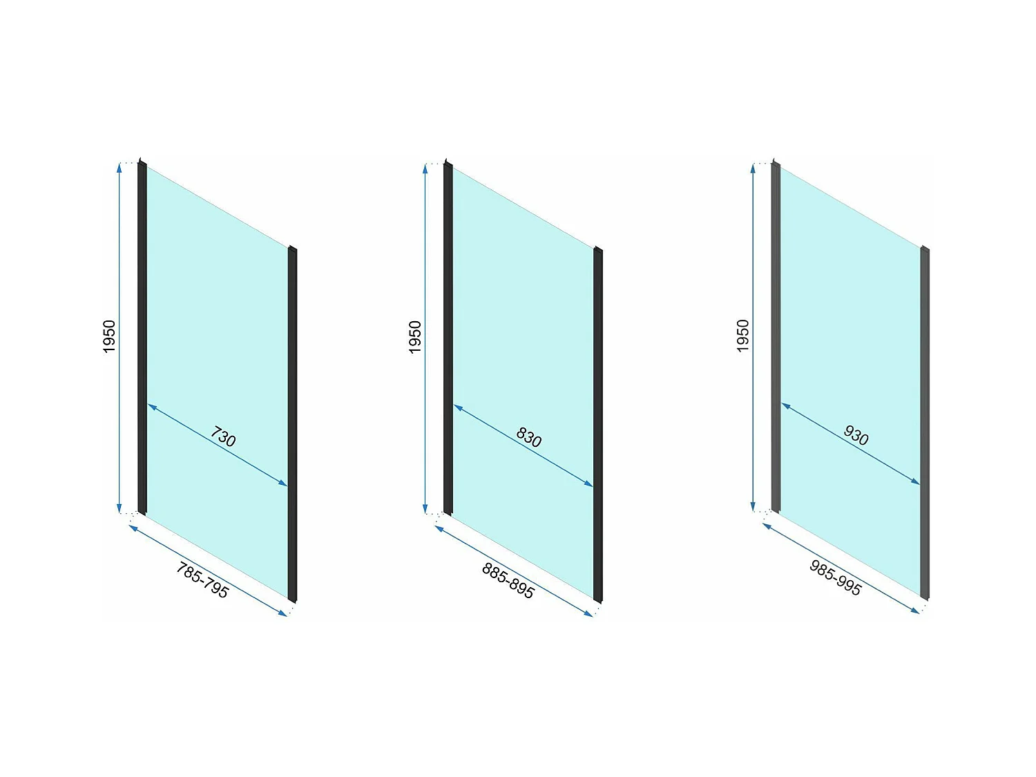 Cabine De Douche Rea Rapid Swing 90X90 Chrome