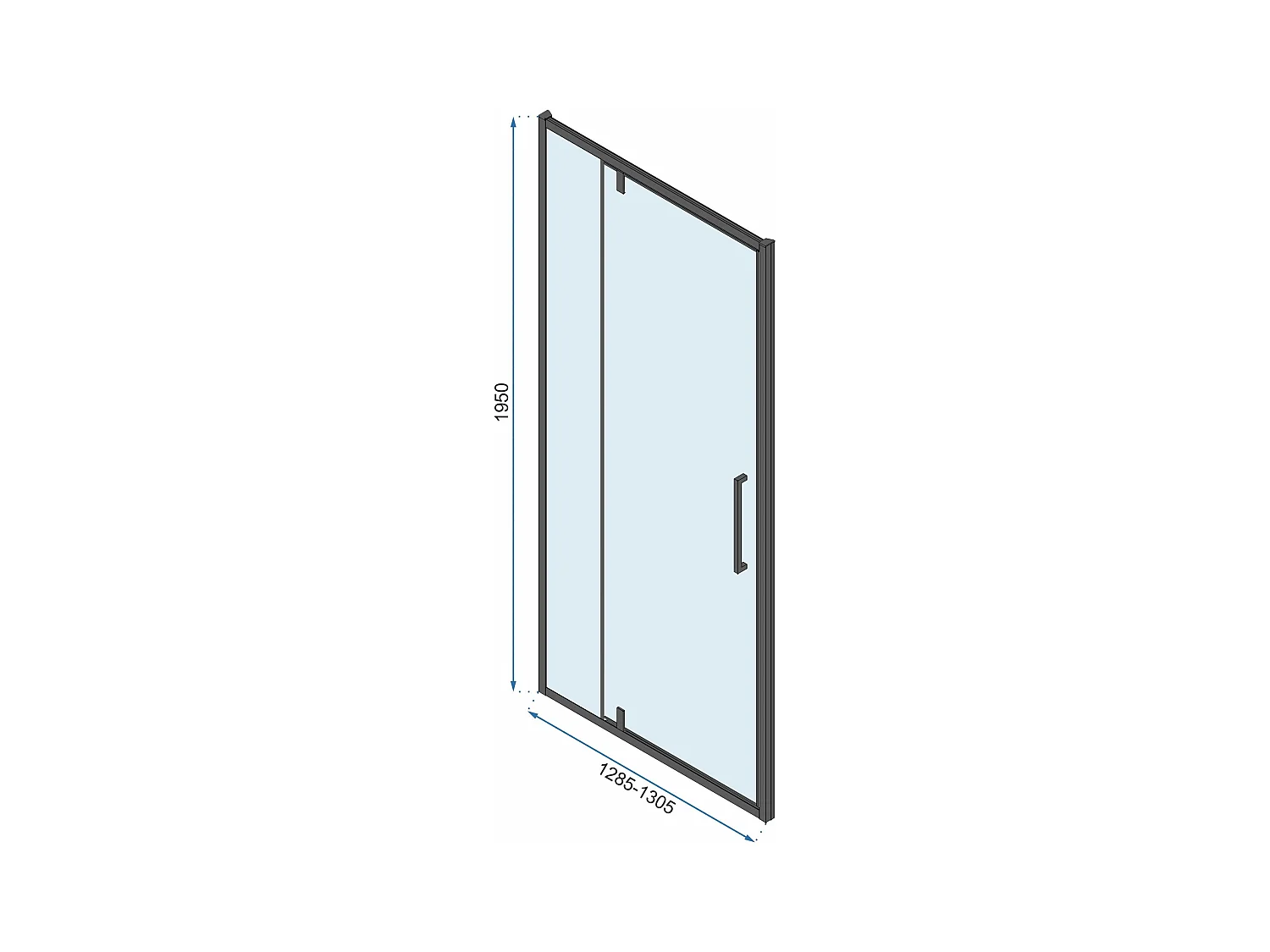 Douchecabine Rea Rapid Swing 90X90 Black