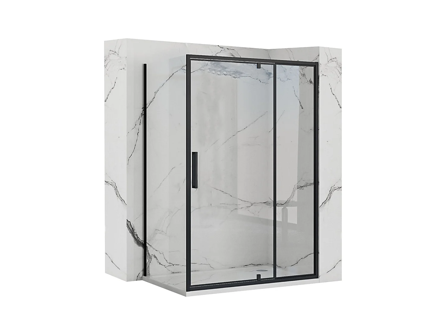Douchecabine Rea Rapid Swing 90X90 Black