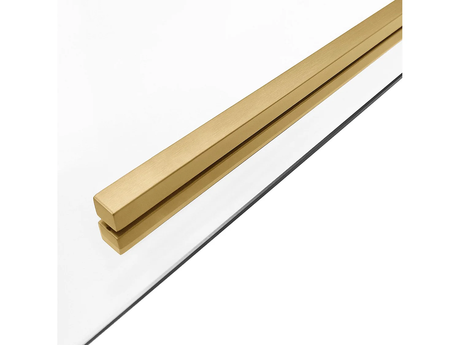 Cabine De Douche Rea Solar 90X90 Brush Gold + Receveur De Douche Savoy White